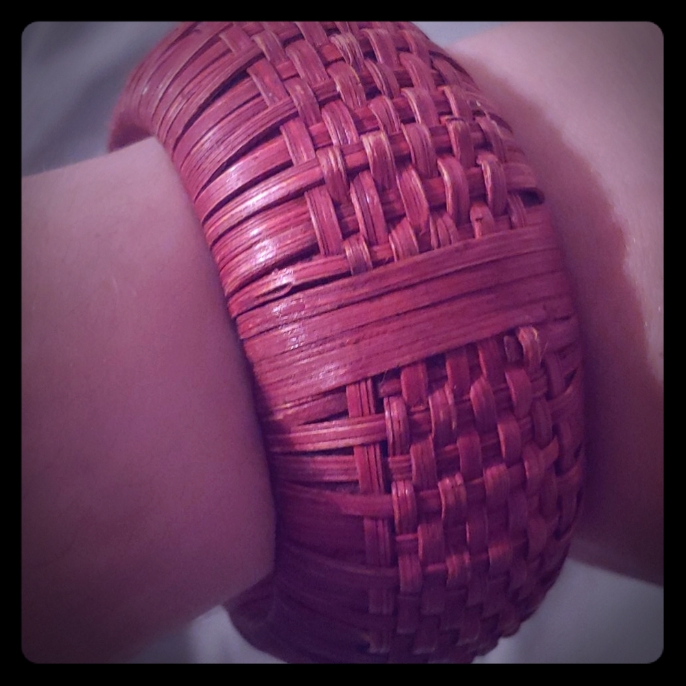 Woven, chunky bracelet